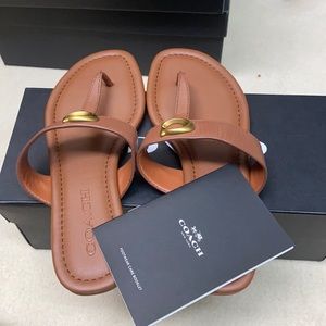Never worn coach thong sandals